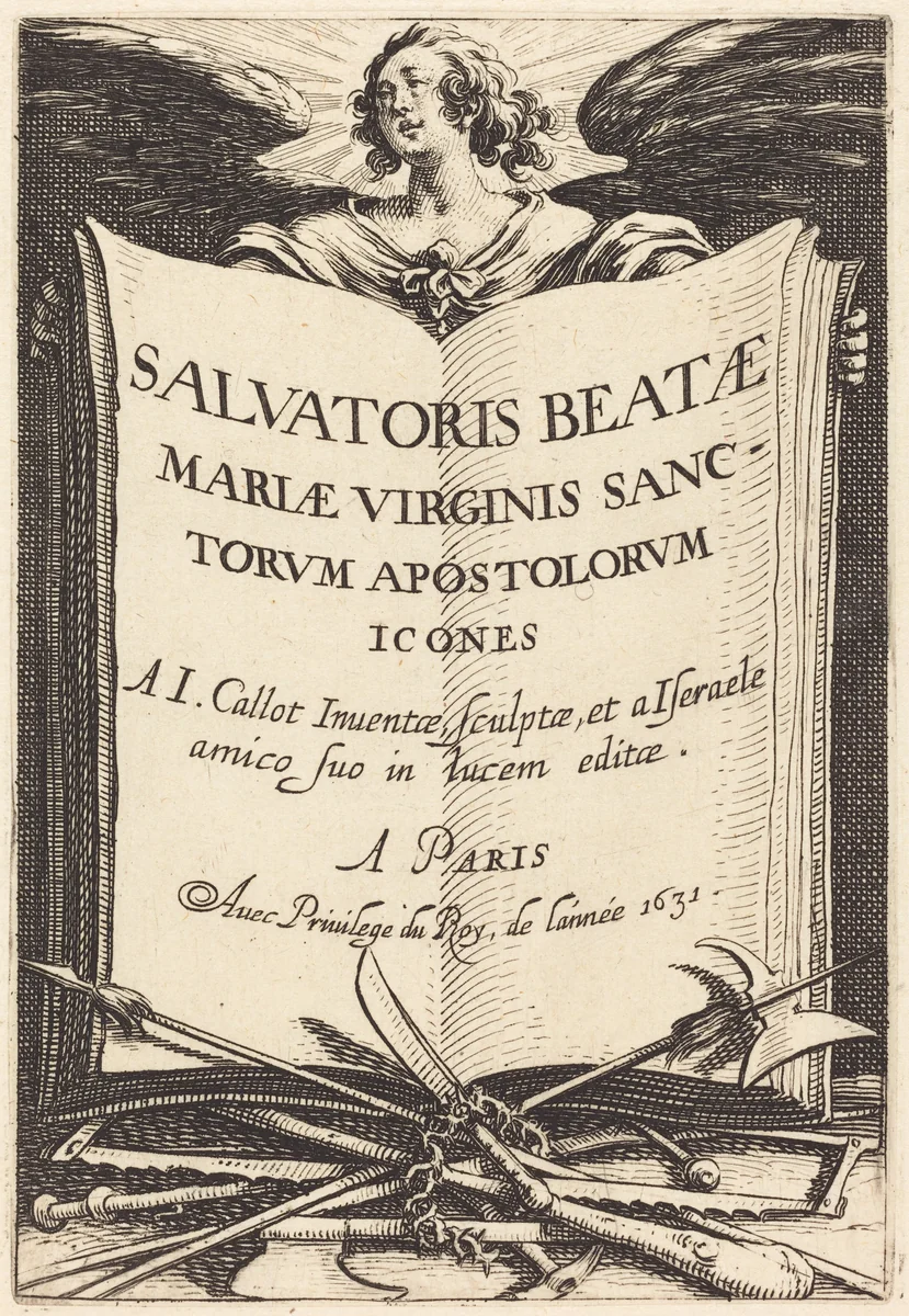 Frontispiece for "The Large Apostles" by Jacques Callot, print, 1631