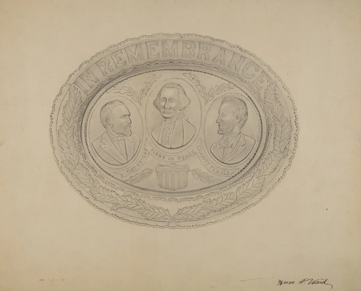 Platter by Paul Ward, index of american design, 1938