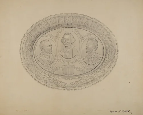 Platter by Paul Ward, index of american design, 1938