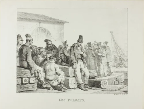 Convicts by Horace Vernet, print, 1809-1863