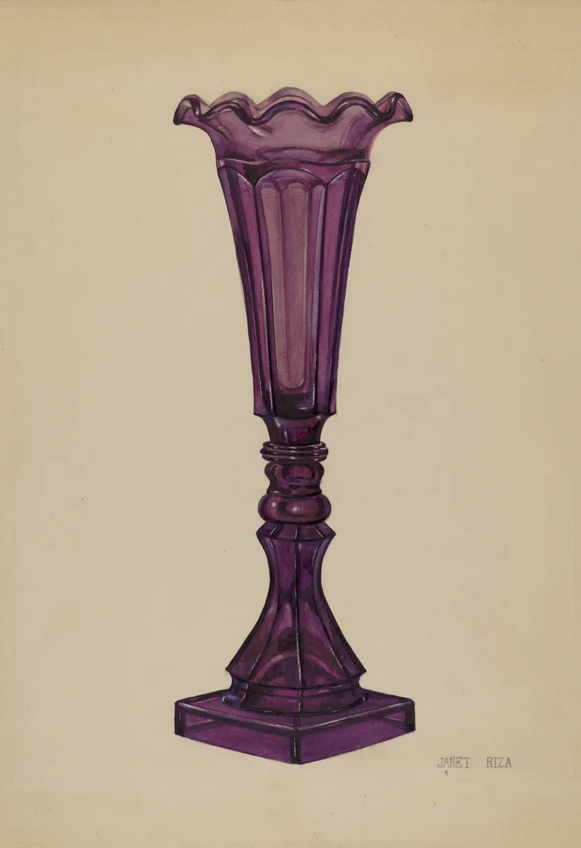 Vase by Janet Riza, index of american design, 1937