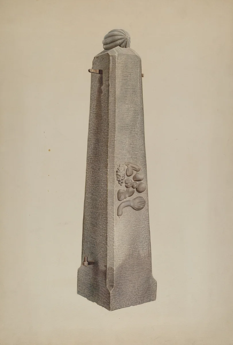 Gate Post by Edward DiGennero, index of american design, 1941