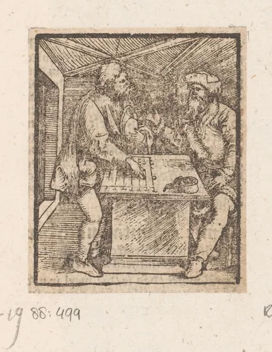 Parabel van de onrechtvaardige rentmeester by anonymous, print, 1536