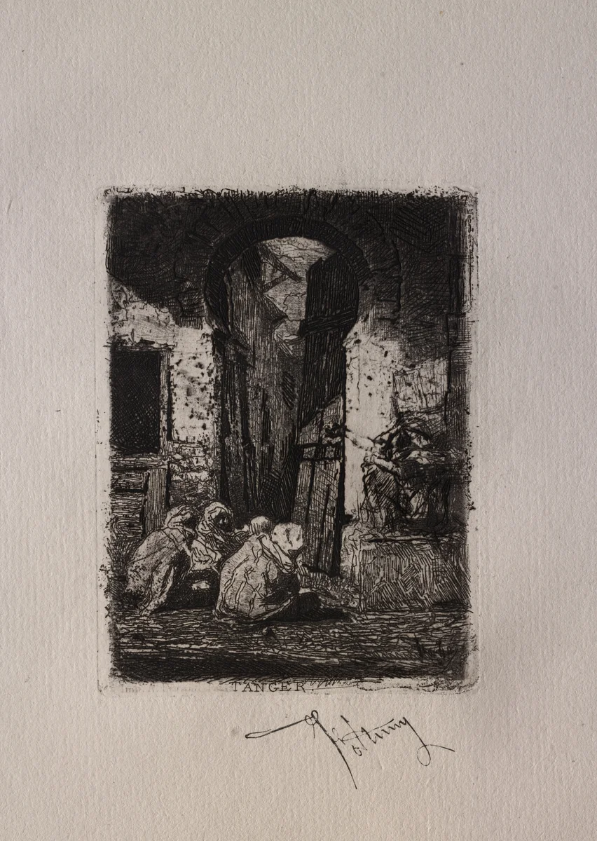 Tangiers by Mariano Fortuny, print, 1861