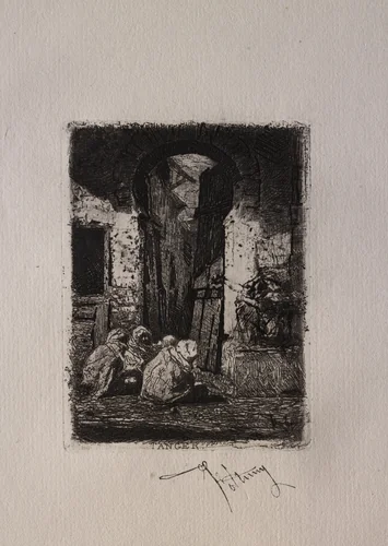 Tangiers by Mariano Fortuny, print, 1861