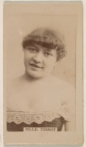 Mlle. Tissot, from the Actresses series (N245) issued by Kinney Brothers to promote Sweet Caporal Cigarettes by Kinney Brothers Tobacco Company, photograph, 1890