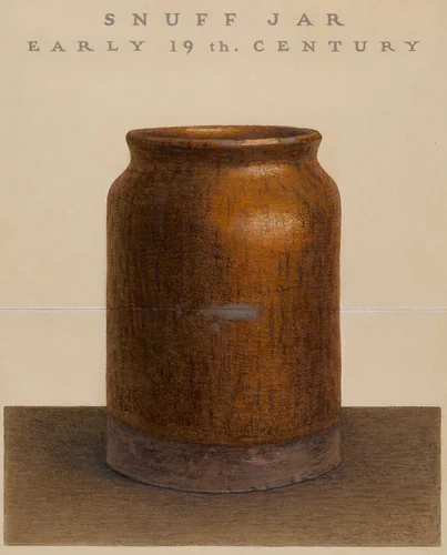 Snuff Jar by Guido Metelli, index of american design, 1938