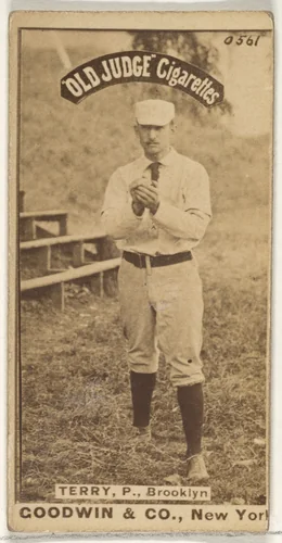Terry, Pitcher, Brooklyn, from the Old Judge series (N172) for Old Judge Cigarettes by Goodwin & Company, photograph, 1887-1890