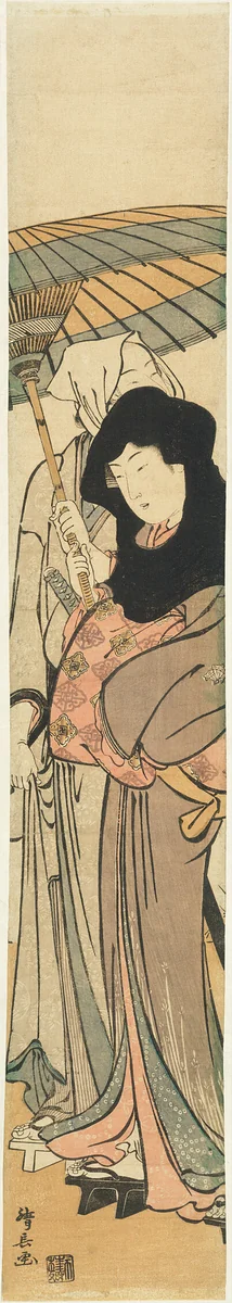 Ochiyo and Hanbei by Torii Kiyonaga (鳥居清長), print, 1779-1789