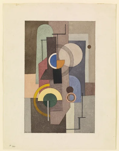 Composition, Number 160 by Paul Kelpe, drawing, 1928