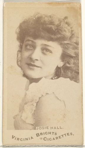 Josie Hall, from the Actors and Actresses series (N45, Type 1) for Virginia Brights Cigarettes by Allen & Ginter, photograph, 1885-1891