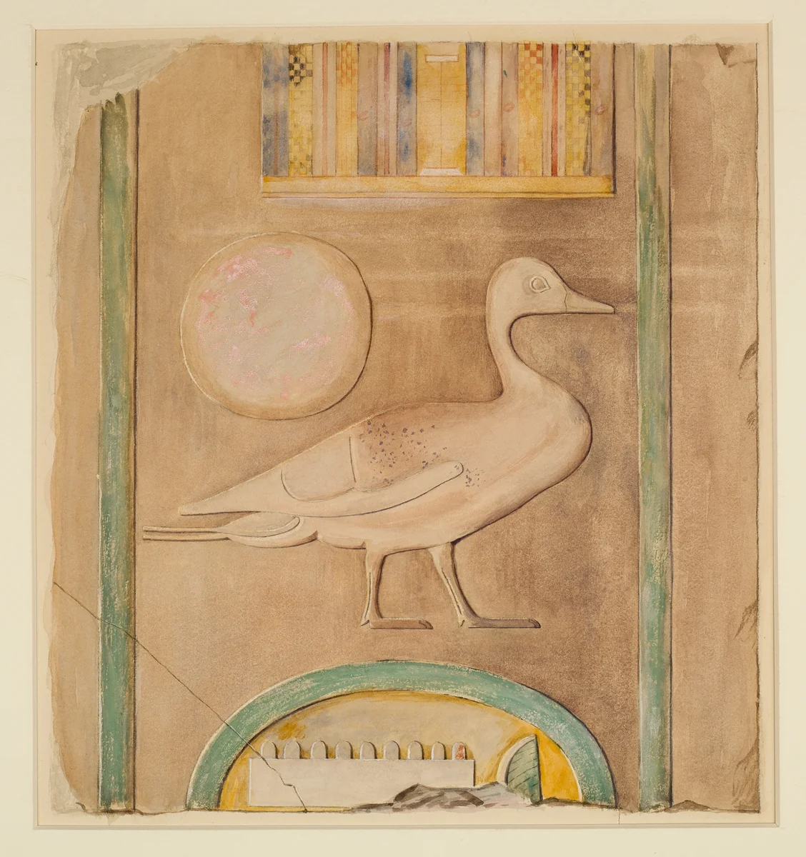 Fragment of Inscription, Pyramid Temple of Amenemhat I by Unknown Copyist, artwork, -1981