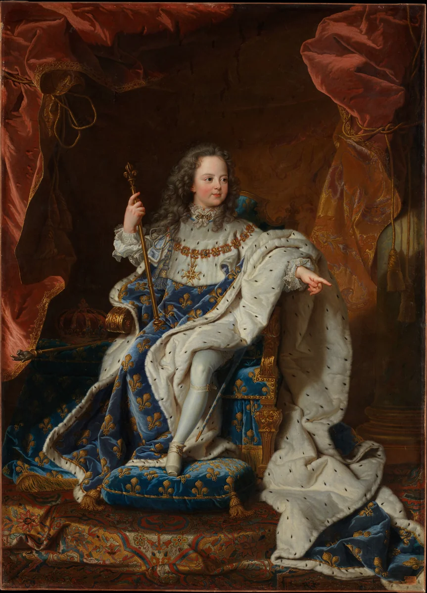 Louis XV (1710–1774) as a Child by Hyacinthe Rigaud, painting, 1716-1724