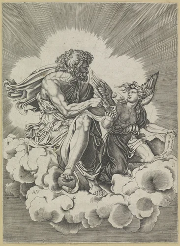 Matteüs de evangelist by anonymous, print, 1500-1536