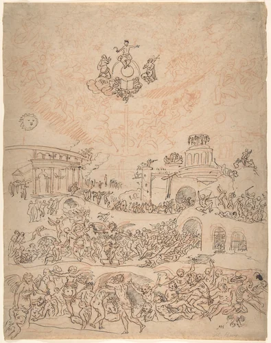 The Last Judgment by Michael Herr, drawing, 1615-1625