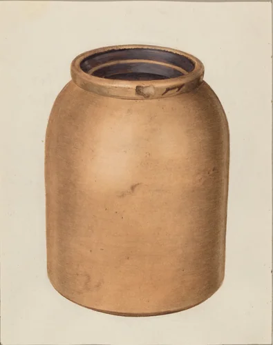 Two Quart Jar by Clyde L. Cheney, index of american design, 1935-1942