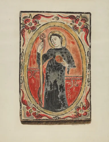 Retablo by Ranka S. Woods, index of american design, 1937