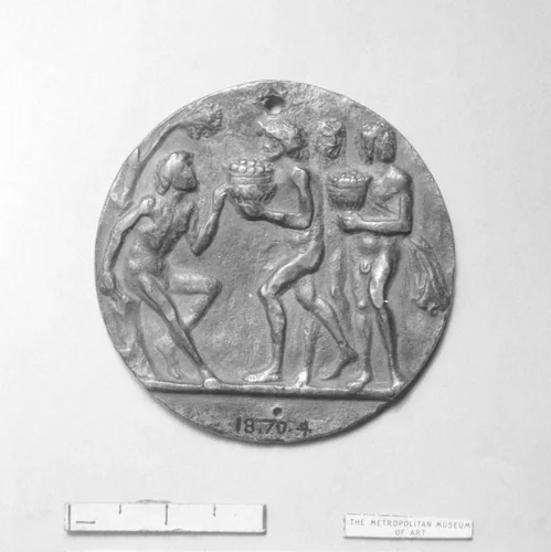 Offering scene by Pseudo-Melioli, metalwork, 1500-1515