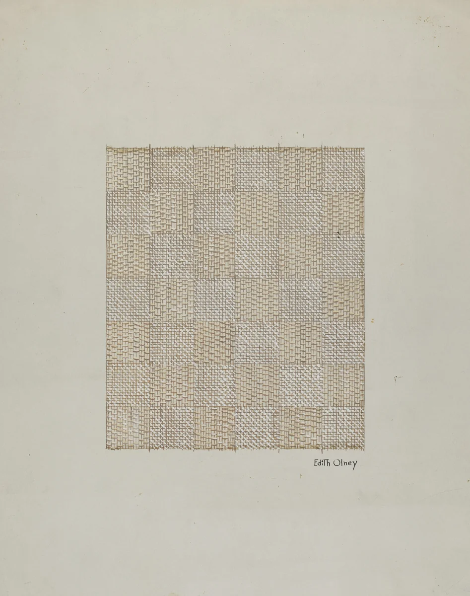 Linen Luncheon Set by Edith Olney, index of american design, 1940