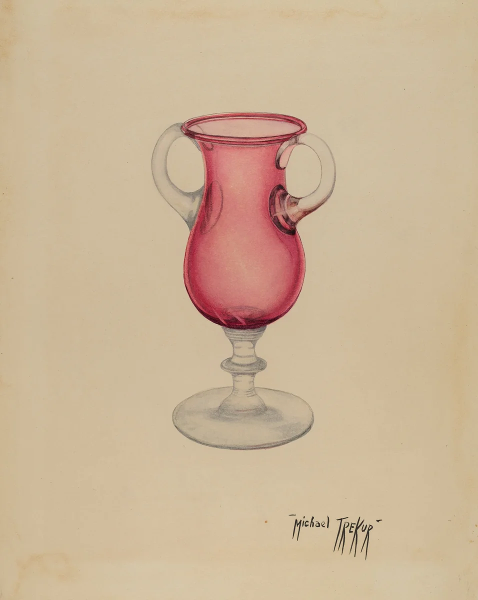 Vase by Michael Trekur, index of american design, 1940