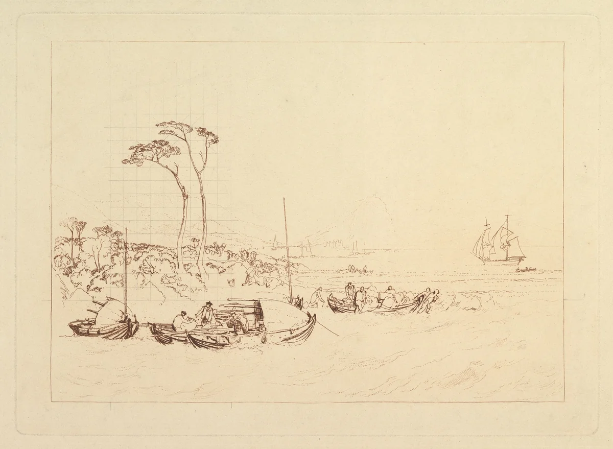 Inverary Castle and Town, Scotland (Liber Studiorum, part XIII) by Joseph Turner, print, 1816