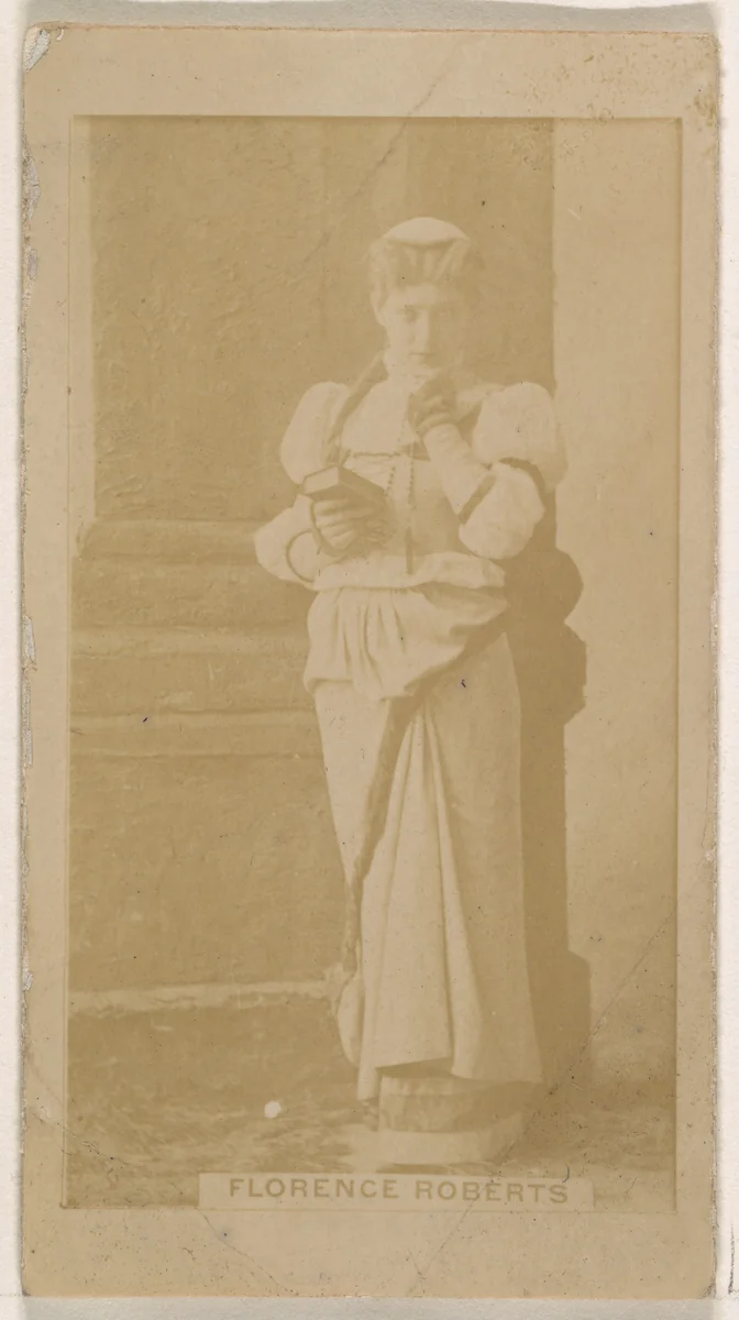 Florence Roberts, from the Actresses series (N245) issued by Kinney Brothers to promote Sweet Caporal Cigarettes by Kinney Brothers Tobacco Company, photograph, 1890