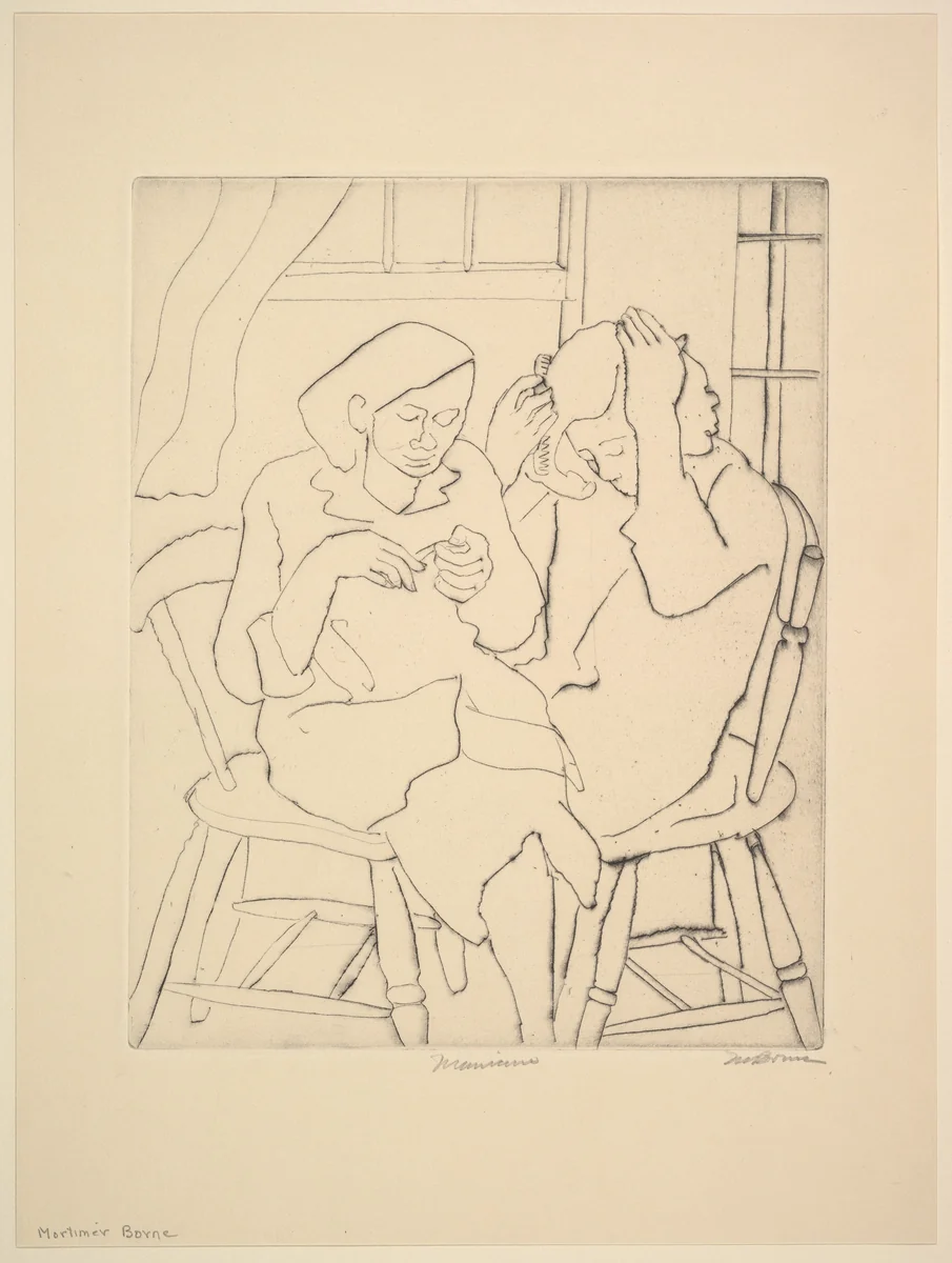 Manicure by Mortimer Borne, print, 1935-1943