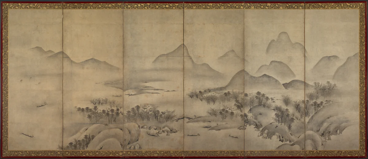 Moonlit Landscape (one of a pair) by Unknown, painting, 1575-1599