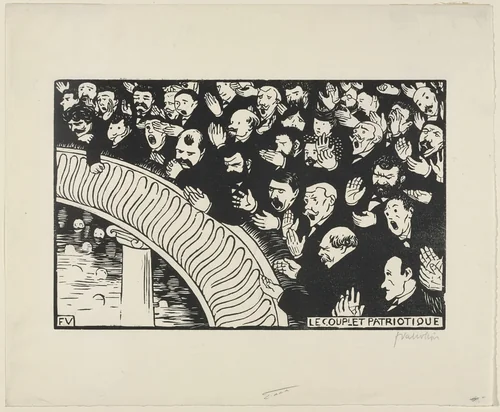 The Patriotic Ditty (Le Couplet patriotique) by Félix Vallotton, print, 1893