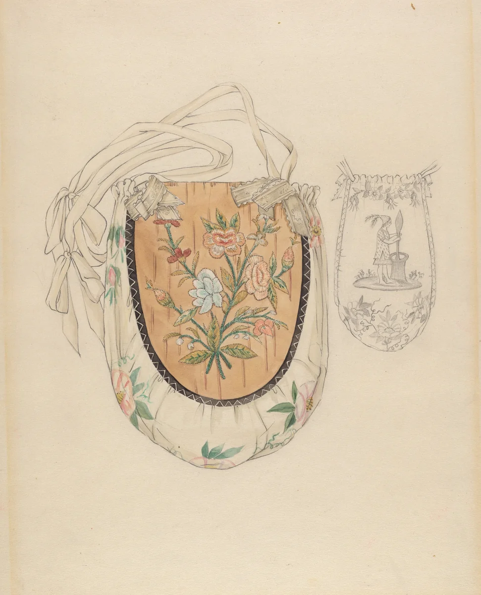 Pocket Case or Reticule by Rosalia Lane, index of american design, 1936