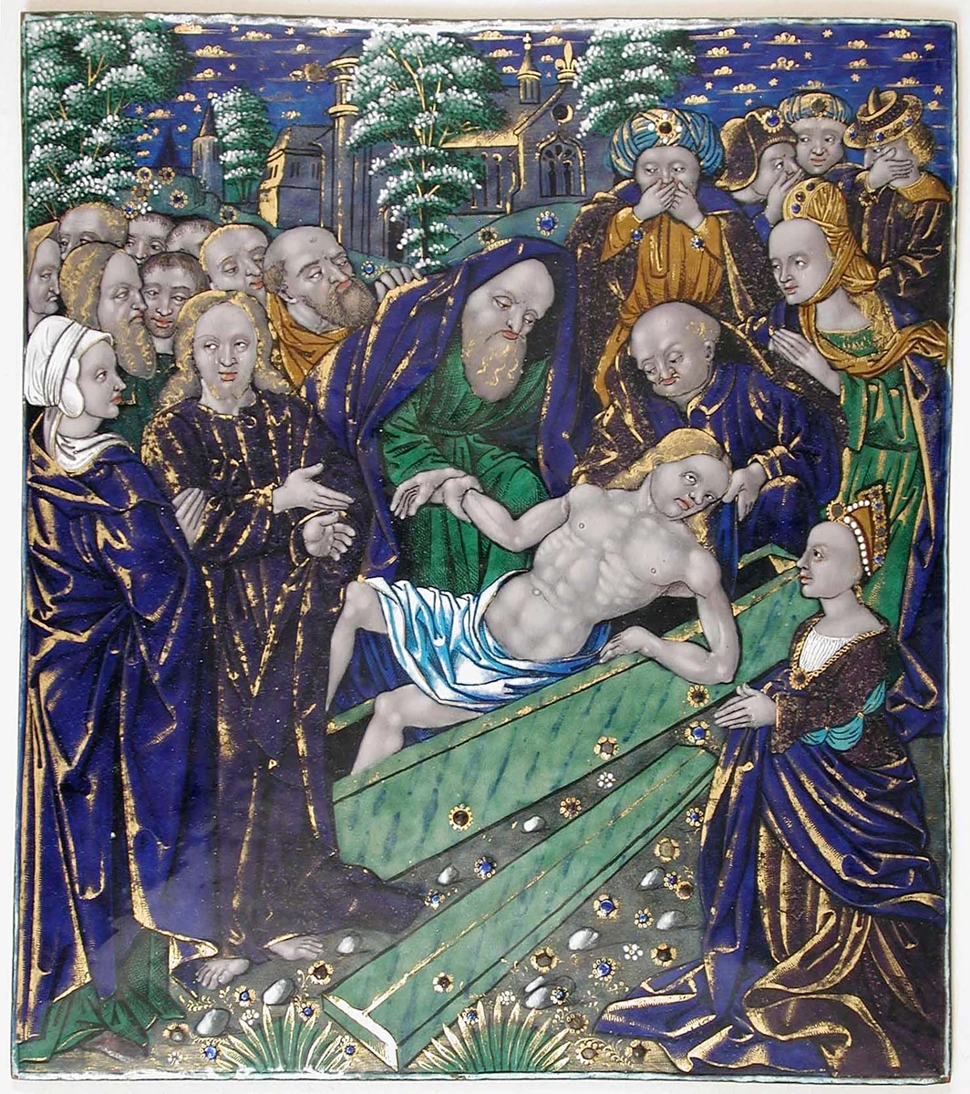 Plaque with the Raising of Lazarus by Jean Pénicaud, other, 1500-1550
