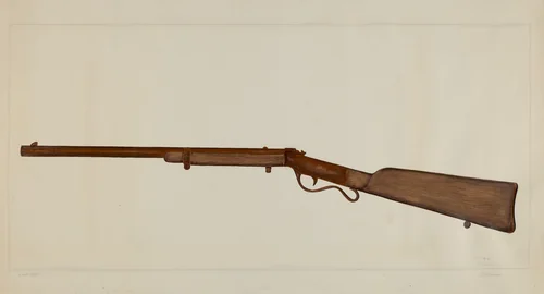 Rifle by LeRoy Robinson, index of american design, 1937
