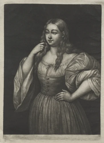 Italian Girl by Wallerant Vaillant, print