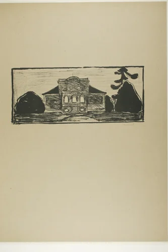 The Garden in Front of Dr. Linde's House by Edvard Munch, print, 1902