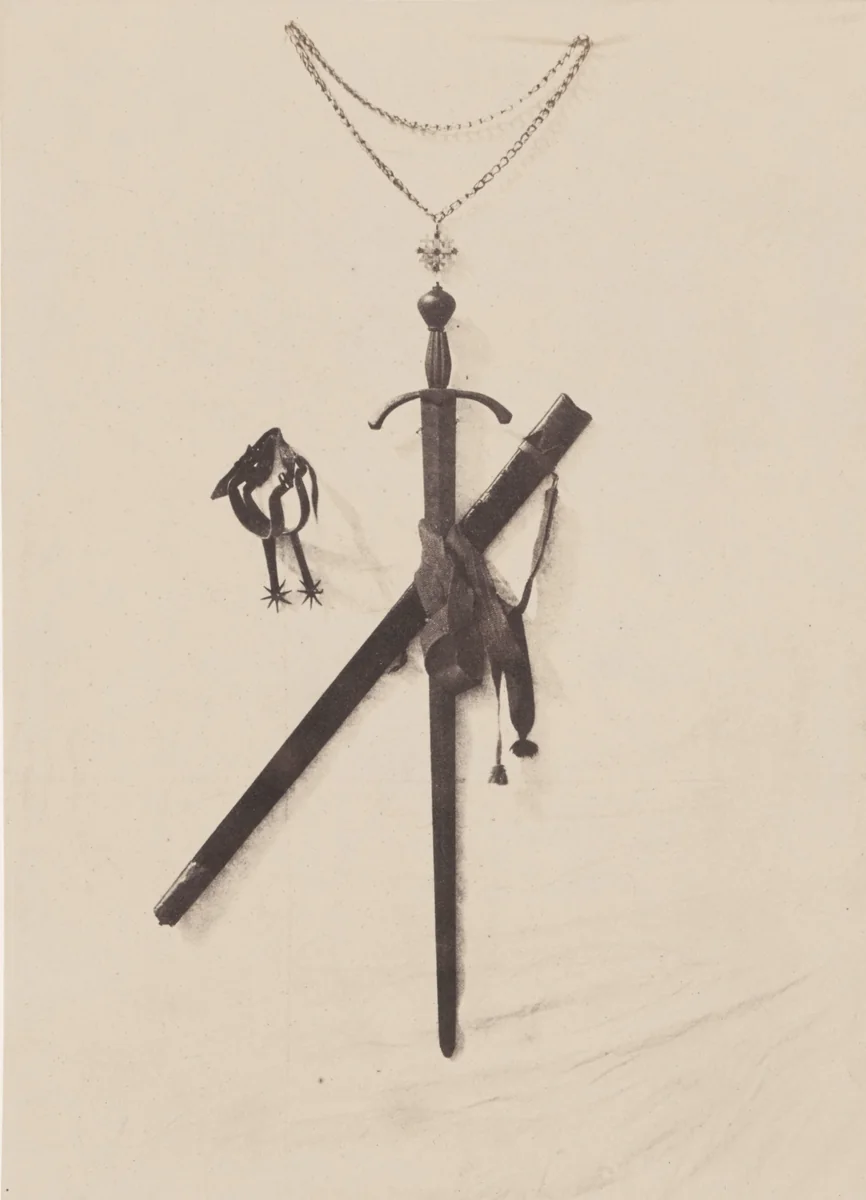 Jerusalem. Épée de Godefroy de Bouillon (Jerusalem. The Sword of Godfroy of Bouillon) by Auguste Salzmann, photograph, 1854