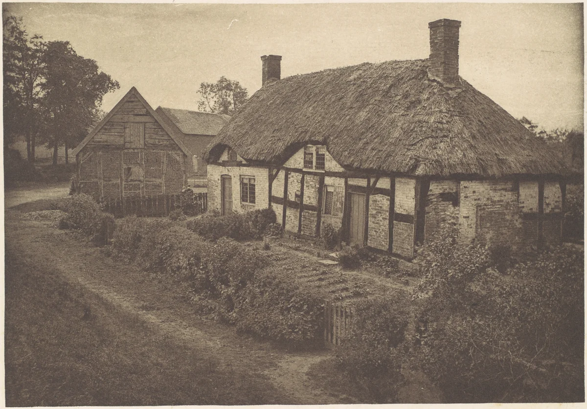 Izaak Walton's House at Shallowford, Staffordshire by George Bankart, photograph, 1880-1889