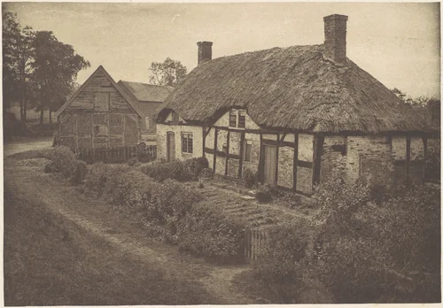 Izaak Walton's House at Shallowford, Staffordshire by George Bankart, photograph, 1880-1889