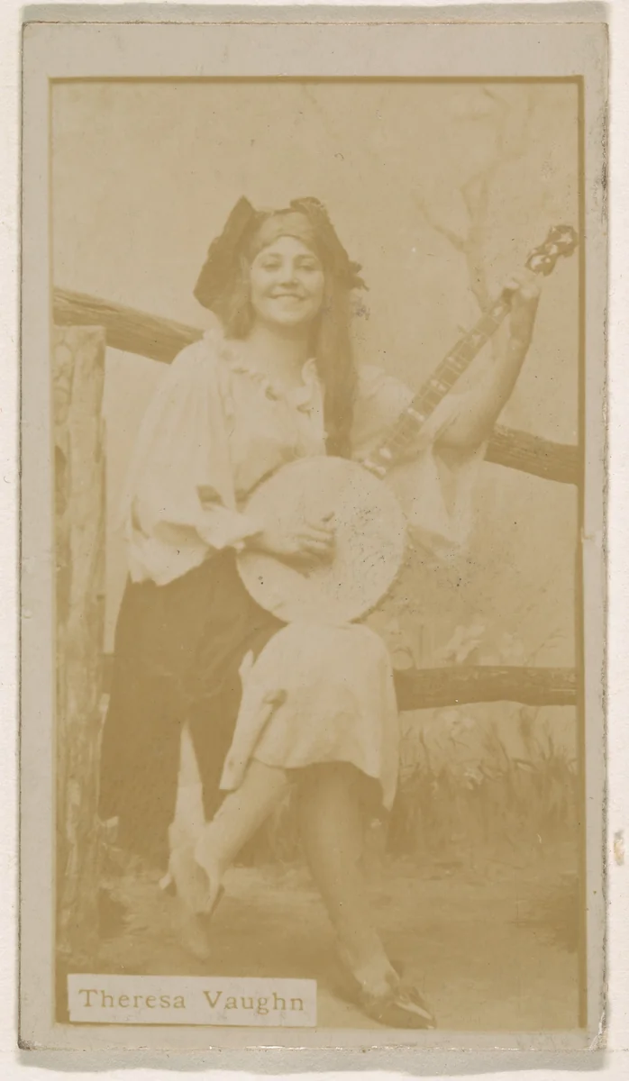 Theresa Vaughn, from the Actresses series (N245) issued by Kinney Brothers to promote Sweet Caporal Cigarettes by Kinney Brothers Tobacco Company, photograph, 1890