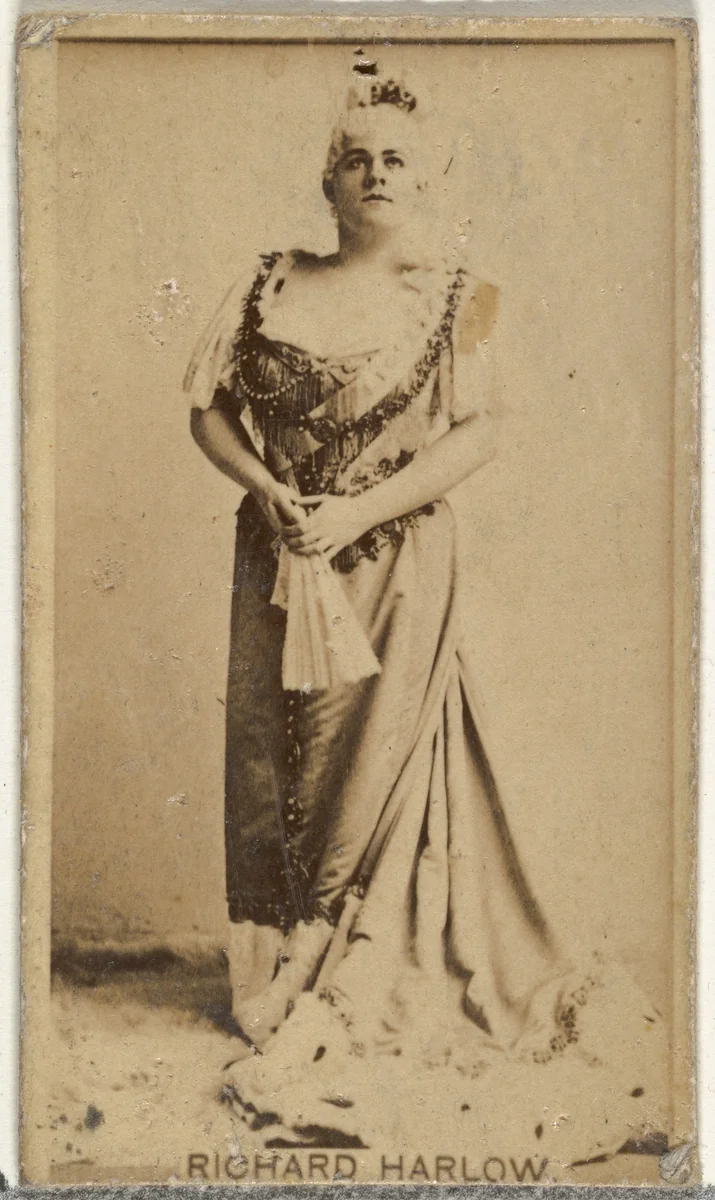 Richard Harlow, from the Actors and Actresses series (N145-8) issued by Duke Sons & Co. to promote Duke Cigarettes by W. Duke, Sons & Co., photograph, 1890-1895
