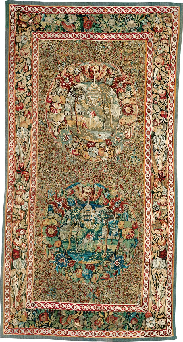 Millefleur with Medallions by Flanders Bruges, textile, 1540-1560