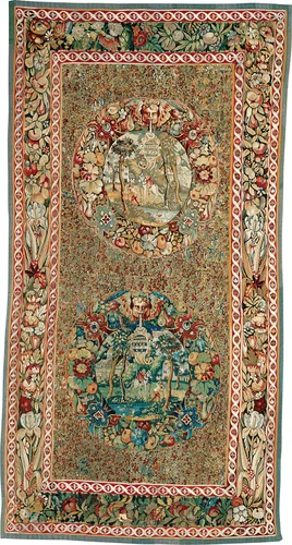 Millefleur with Medallions by Flanders Bruges, textile, 1540-1560