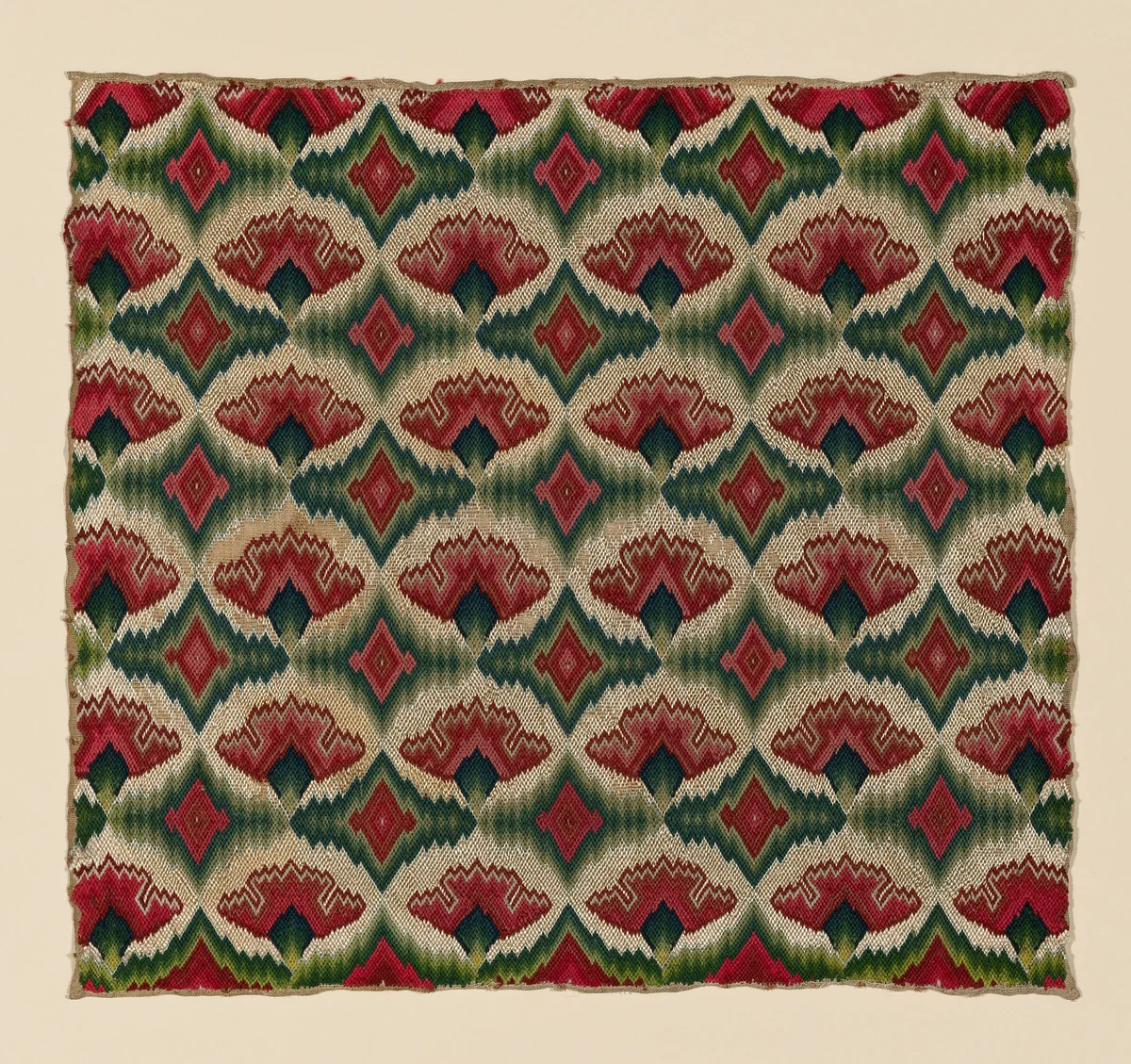 Cushion Cover by England, textile, 1701-1725