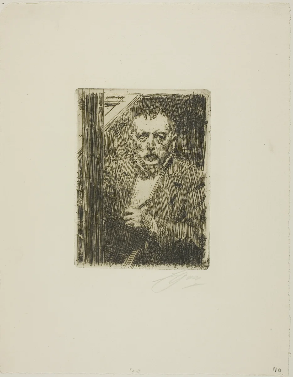 Self-Portrait 1911 by Anders Zorn, print, 1911