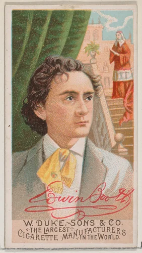 Edwin Booth, from the series Great Americans (N76) for Duke brand cigarettes by W. Duke, Sons & Co., print, 1888