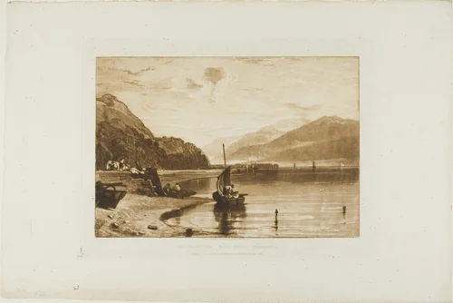 Inverary Pier, plate 35 from Liber Studiorum by Joseph Mallord William Turner, print, 1811