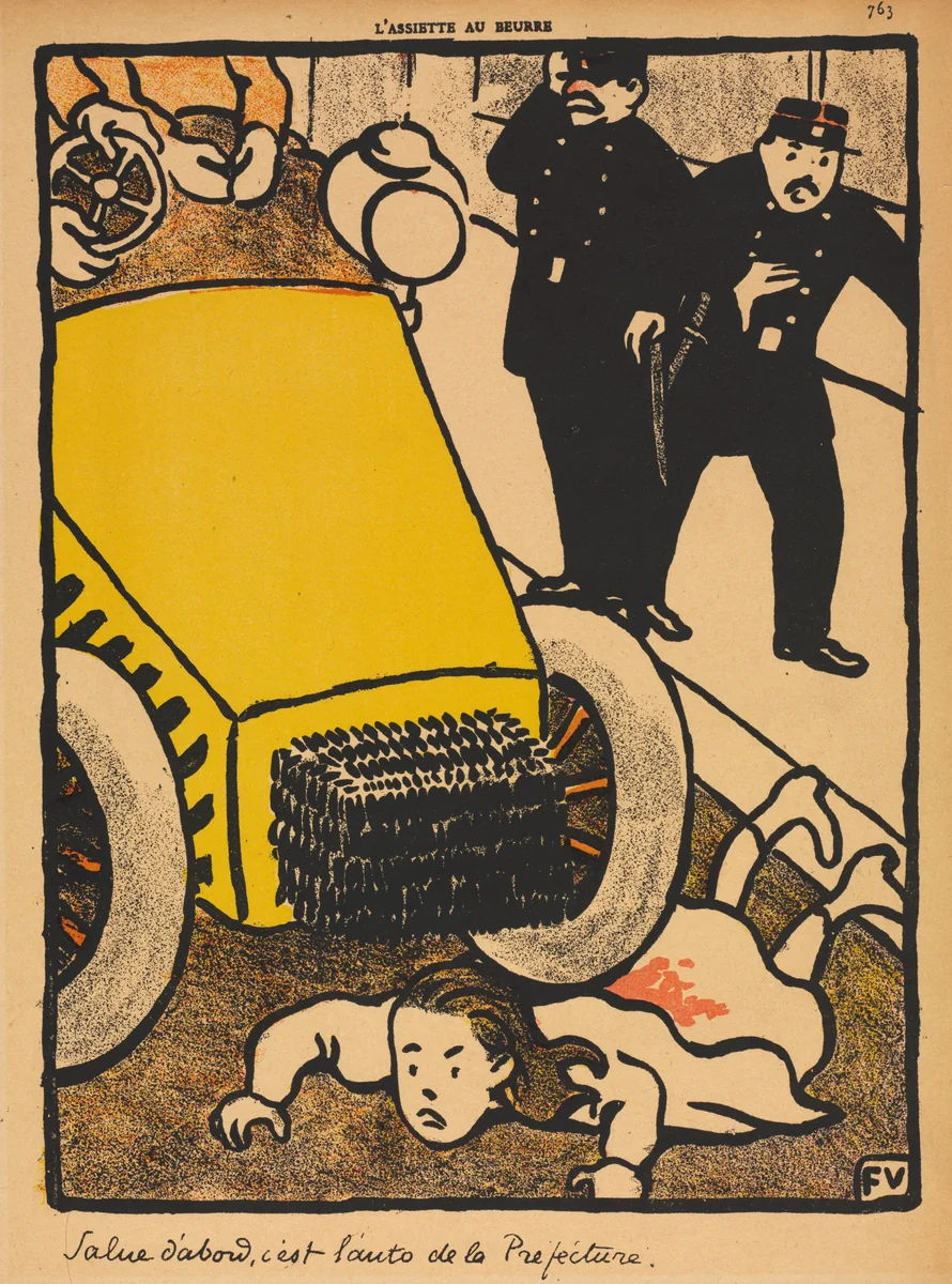 Salute first... by Félix Vallotton, print, 1901