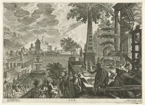 Lente by Aegidius Sadeler, print, 1620