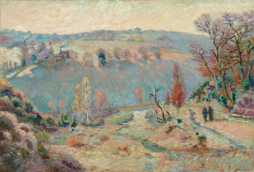 Valley of the Sédelle at Pont Charraud: White Frost by Armand Guillaumin, painting, 1903-1911