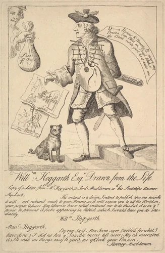 William Hog-garth Esq. Drawn from the Life by anonymous, print, 1763