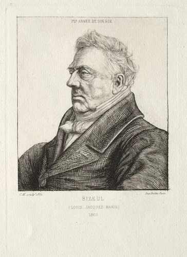 L. J. Marie Bizeul, a Breton Archaeologist by Charles Meryon, print, 1860-1861